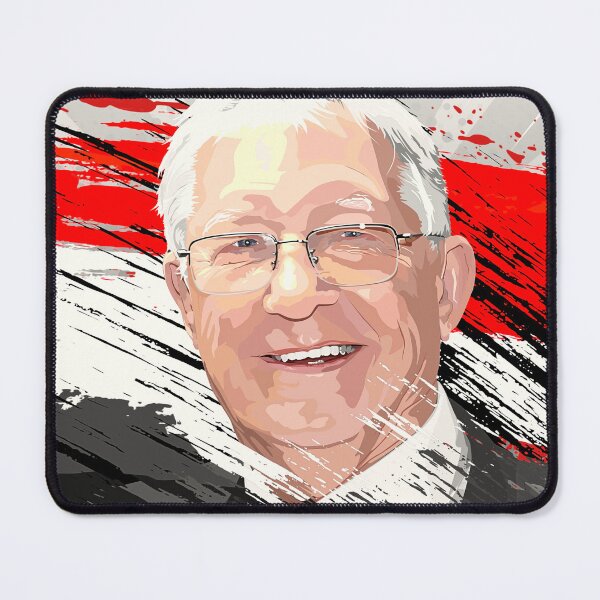 Item preview, Sir Alex Ferguson Man Utd Celebration Flag Abstract Illustration Portrait designed and sold by VibesAndVision.