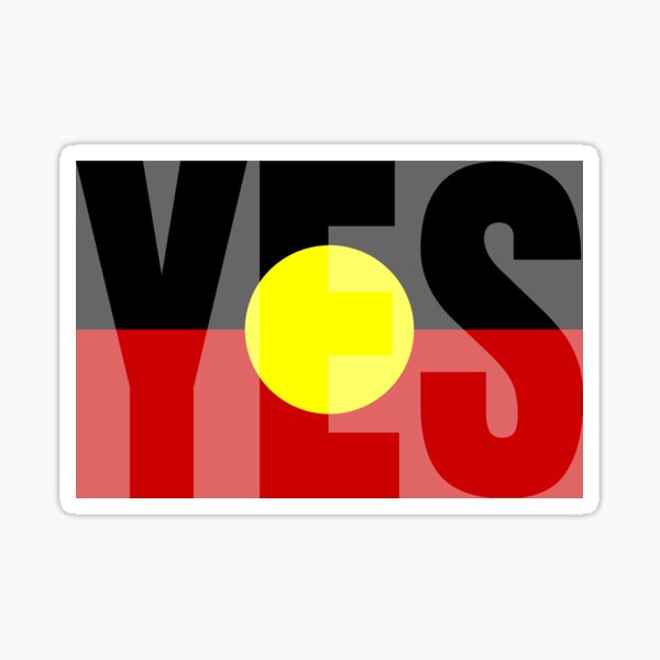 Vote YES to Indigenous Voice To Parliament Australia Sticker
