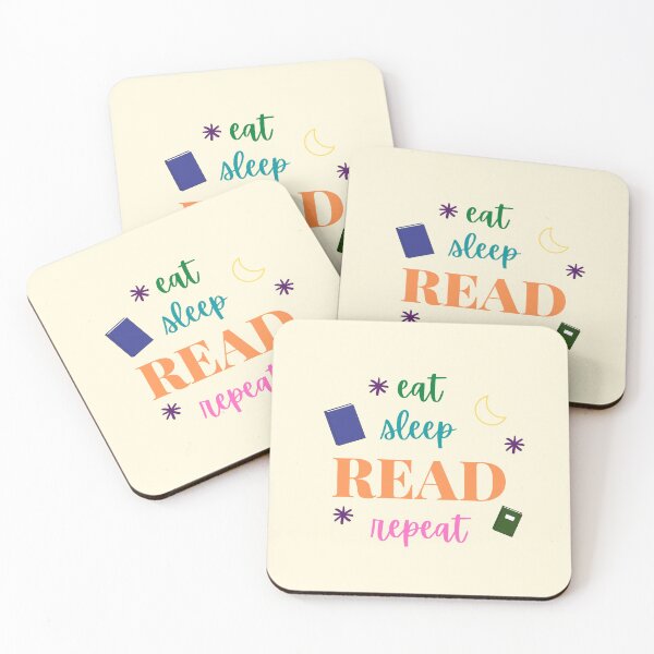 Item preview, Eat Sleep Read Repeat, bookish gift, reader gift designed and sold by craftytraci.