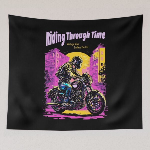 Item preview, Riding Through Time: Vintage Vibe, Endless Thrills! designed and sold by IcalsaidArt.