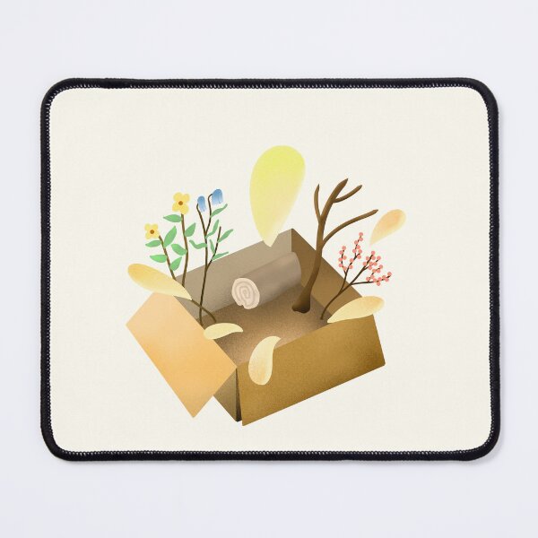 Item preview, Surprise box floral cottagecore and hygge sticker by DozyJov designed and sold by DozyJov.