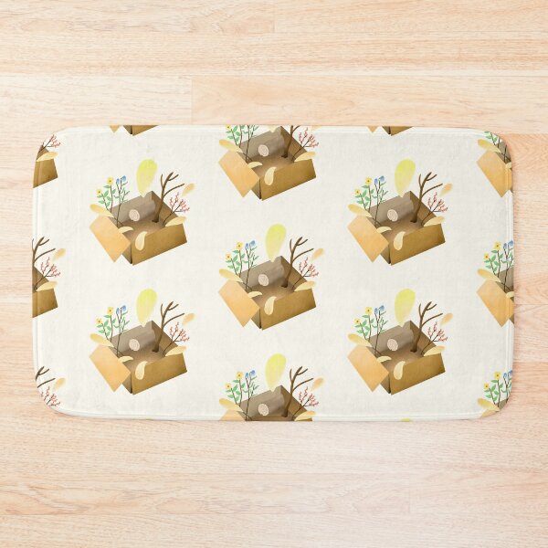 Item preview, Surprise box floral cottagecore and hygge sticker by DozyJov designed and sold by DozyJov.