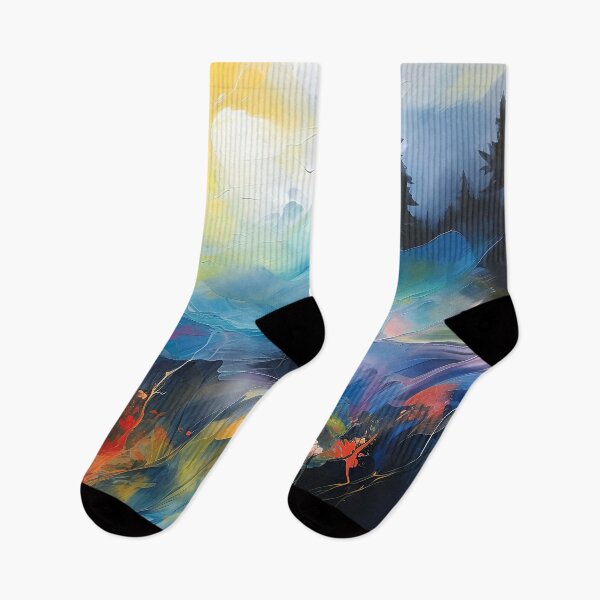 Item preview, Teal sunset otherworldly abstract landscape 8 designed and sold by Art by Lilia.