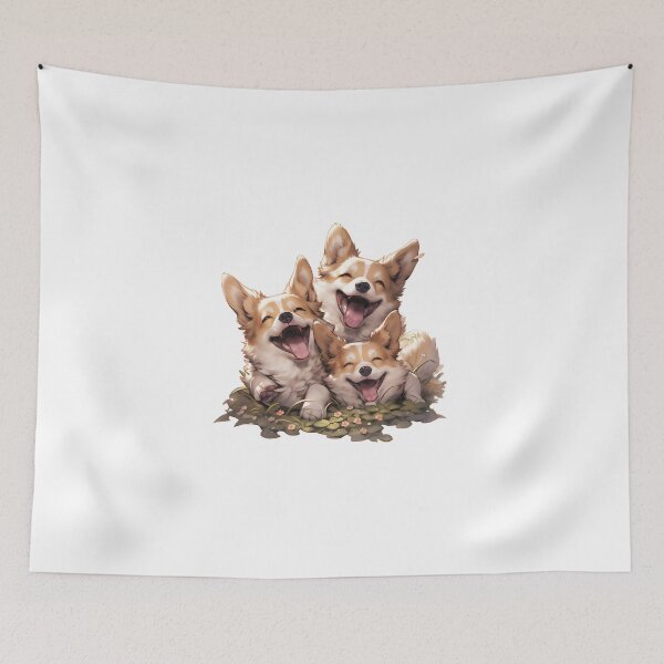 Item preview, Corgi friends designed and sold by CrittersHub.