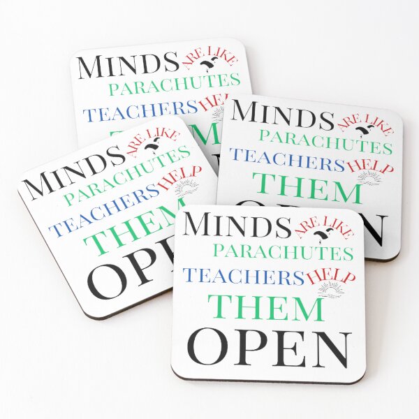 Item preview, Minds are like parachutes; teachers help them open designed and sold by JpnAvenue.