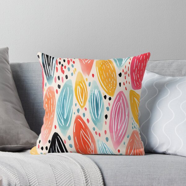 Item preview, Artistic hand painted abstract stripes and dots 07 designed and sold by UnaWu533.