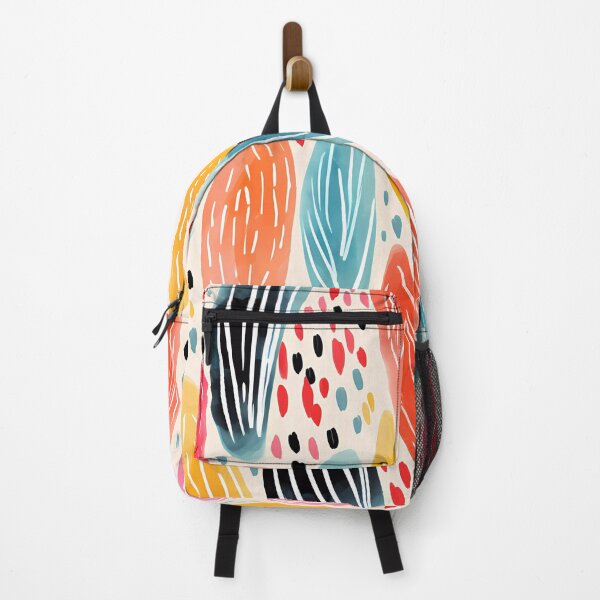 Item preview, Artistic hand painted abstract stripes and dots 07 designed and sold by UnaWu533.
