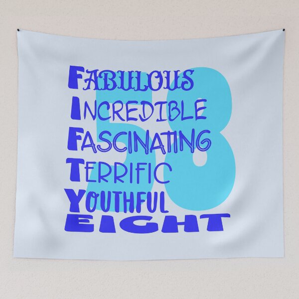 Item preview, 58 and fabulous designed and sold by giftfromheart.