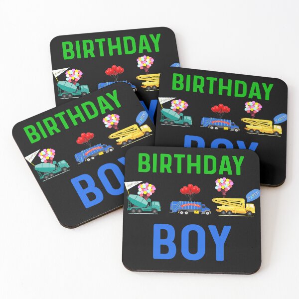 Item preview, Trucks Toddler Birthday Party Birthday Boy Mix Trucks designed and sold by farhanhafeez.