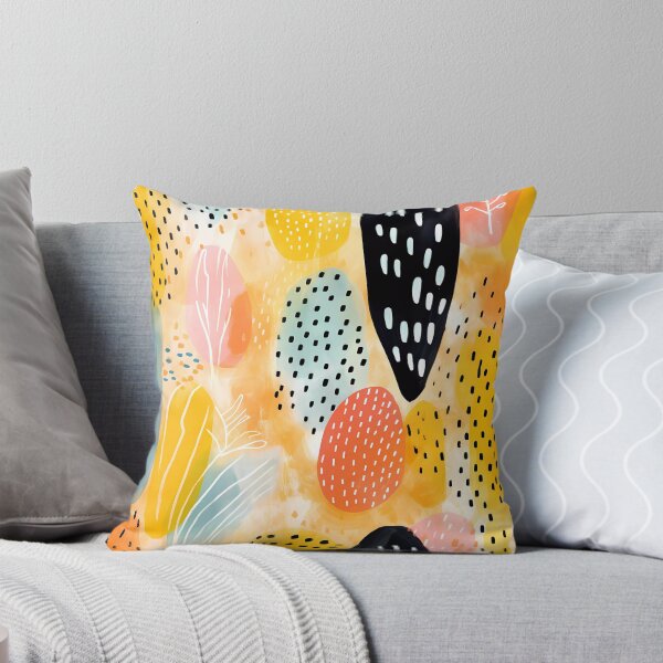 Item preview, Artistic hand painted abstract stripes and dots 08 designed and sold by UnaWu533.