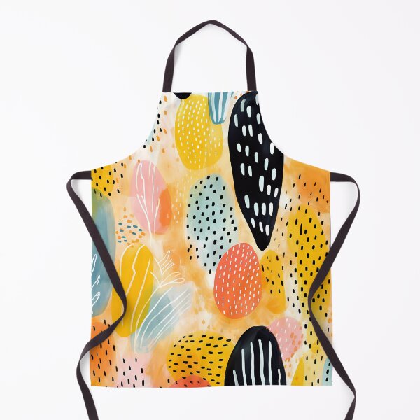 Item preview, Artistic hand painted abstract stripes and dots 08 designed and sold by UnaWu533.