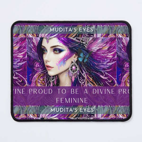 Item preview, Mystic "Proud to be a divine feminine" Beautiful Goddess Divine Feminine Sticker designed and sold by MuditasEyes.