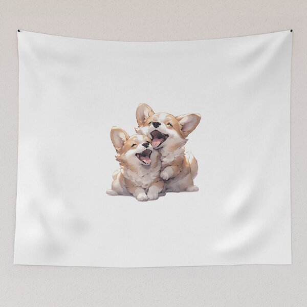 Item preview, Corgi friends designed and sold by CrittersHub.