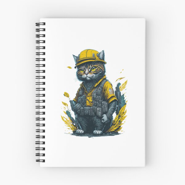 Item preview, Construction worker cat of the future | Bali Color | Cat lovers merch designed and sold by MaFleiva.