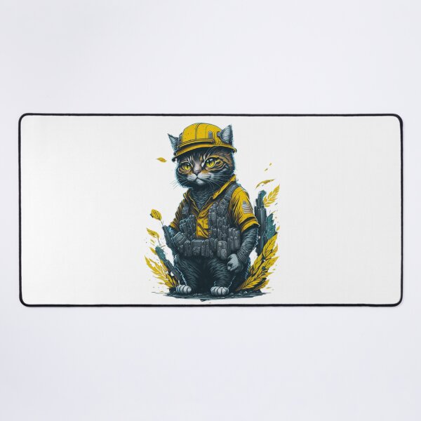 Item preview, Construction worker cat of the future | Bali Color | Cat lovers merch designed and sold by MaFleiva.