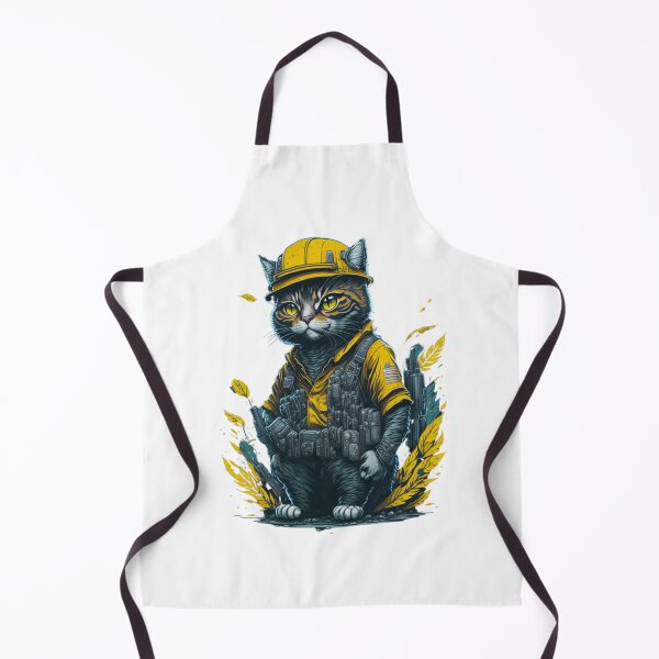 Item preview, Construction worker cat of the future | Bali Color | Cat lovers merch designed and sold by MaFleiva.