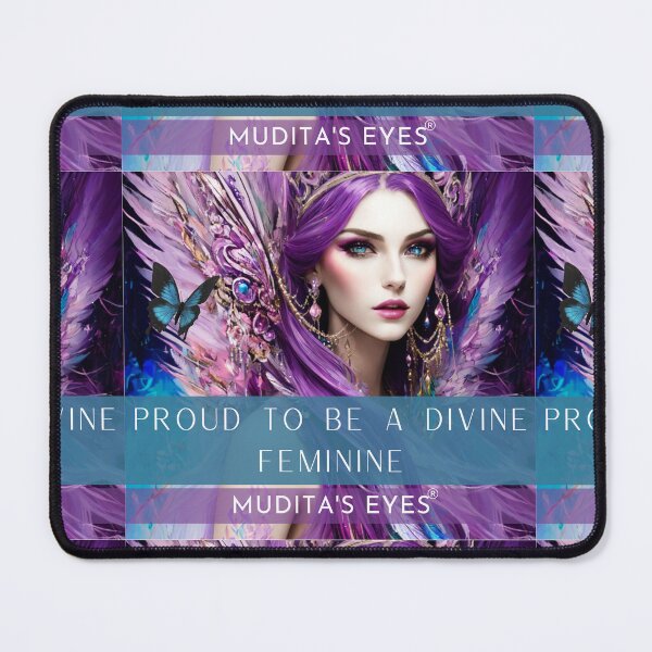 Item preview, Mystic "Proud to be a divine feminine" Colorful Goddess Divine Feminine Sticker designed and sold by MuditasEyes.