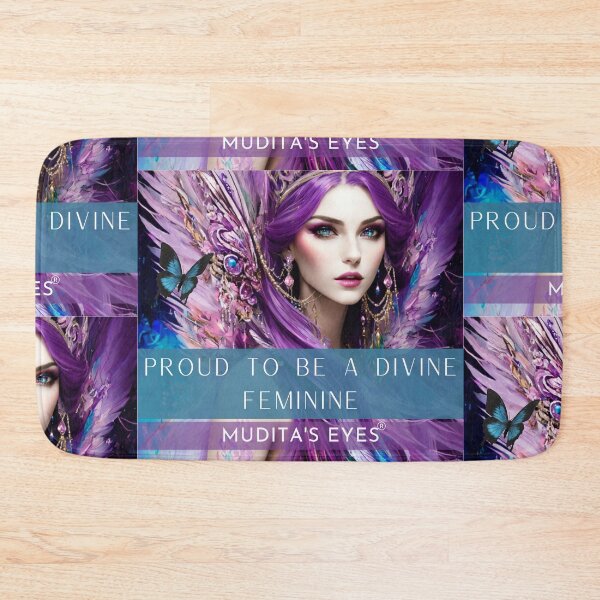 Item preview, Mystic "Proud to be a divine feminine" Colorful Goddess Divine Feminine Sticker designed and sold by MuditasEyes.