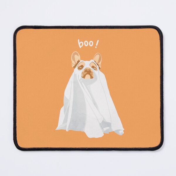 Item preview, Halloween ghost dog portrait designed and sold by Captain Chromatic.