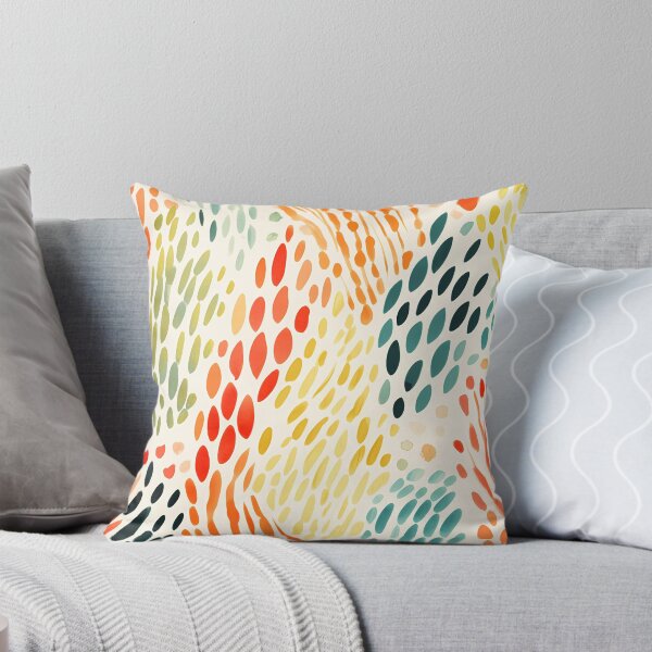 Item preview, Artistic hand painted abstract stripes and dots 10 designed and sold by UnaWu533.