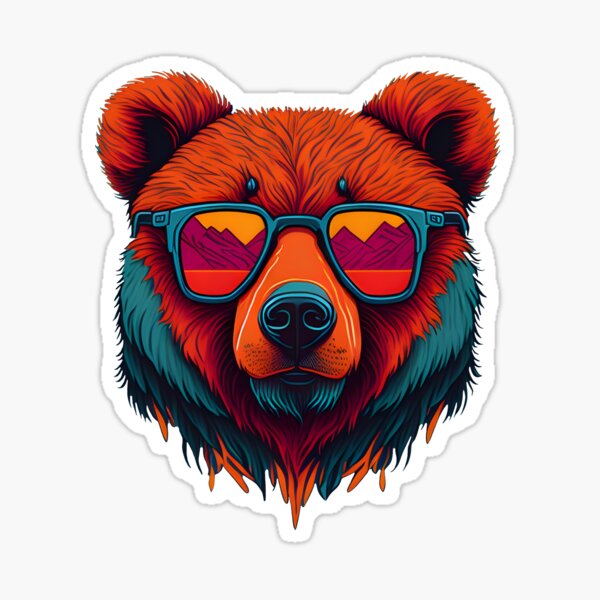 Embrace the Wild Side in Style: Grizzly Bear with Sunglasses