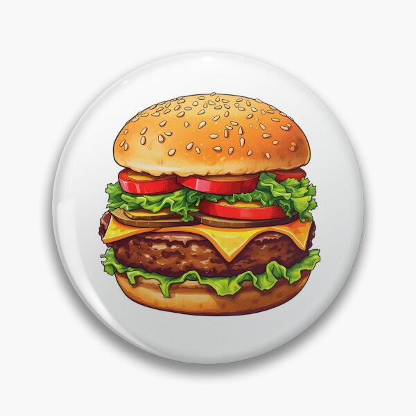 Item preview, Mouthwatering Hamburger - Tasty Delight designed and sold by UrsaStick.