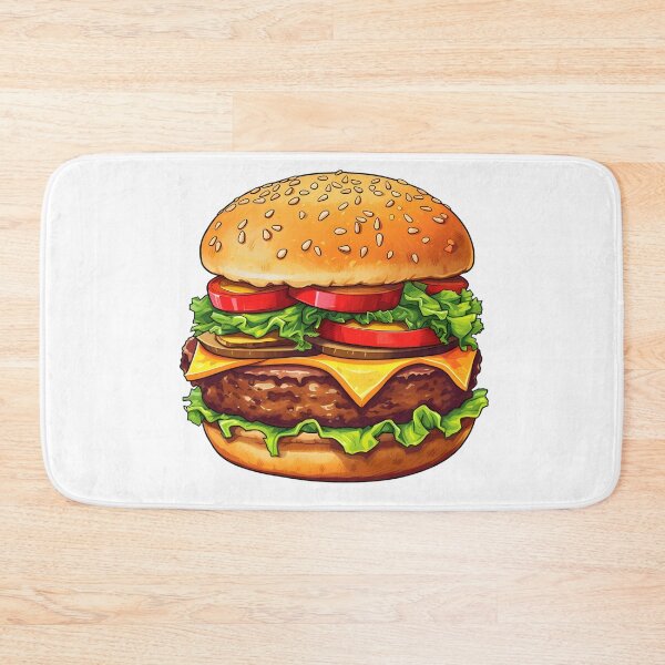 Item preview, Mouthwatering Hamburger - Tasty Delight designed and sold by UrsaStick.