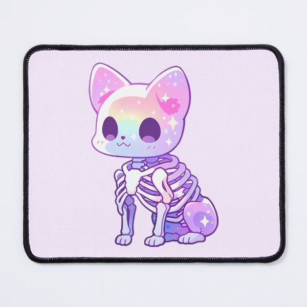 Item preview, Cute Kawaii Pastel Skeleton Kitty designed and sold by PastelMagic.