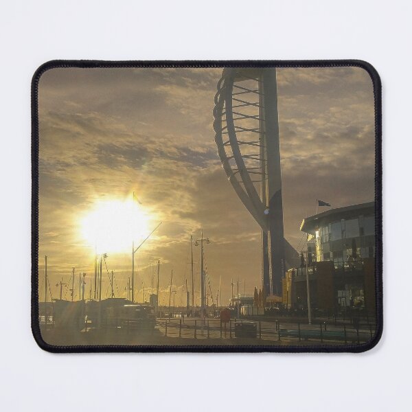 Item preview, Spinnaker Tower at Gunwharf Quay, Portsmouth near sunset designed and sold by DerickGray.