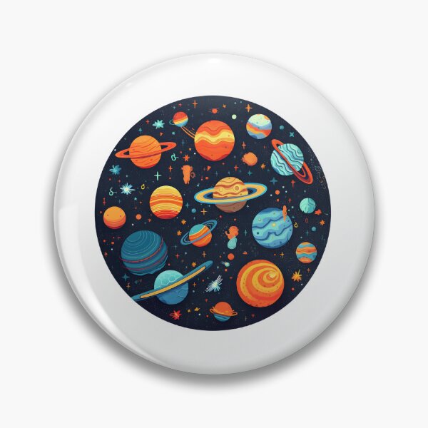 Artikelvorschau, Kosmische Niedlichkeit - Cartoon-Planetenpaar entworfen und verkauft von UrsaStick.