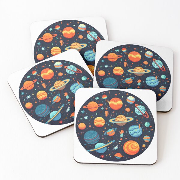 Item preview, Cosmic Cuteness - Cartoon Planetary Pair designed and sold by UrsaStick.