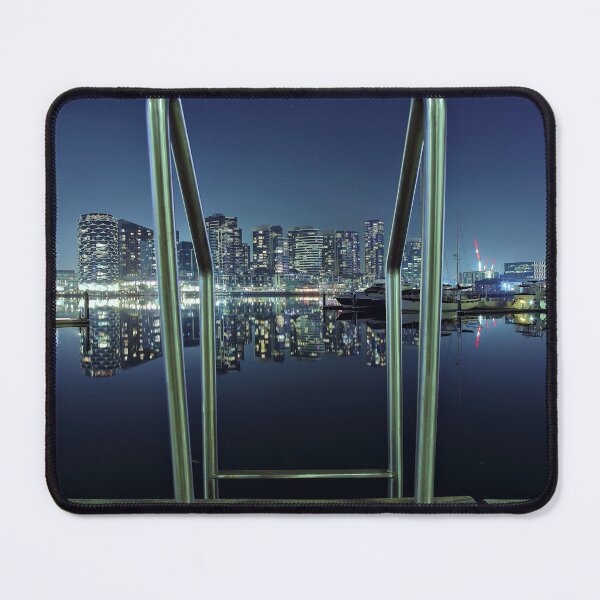 Item preview, Melbourne Docklands Water reflection Night designed and sold by Pontian69.