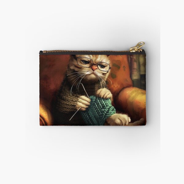 Item preview, Grampa cat knitting designed and sold by Witty-Kids.