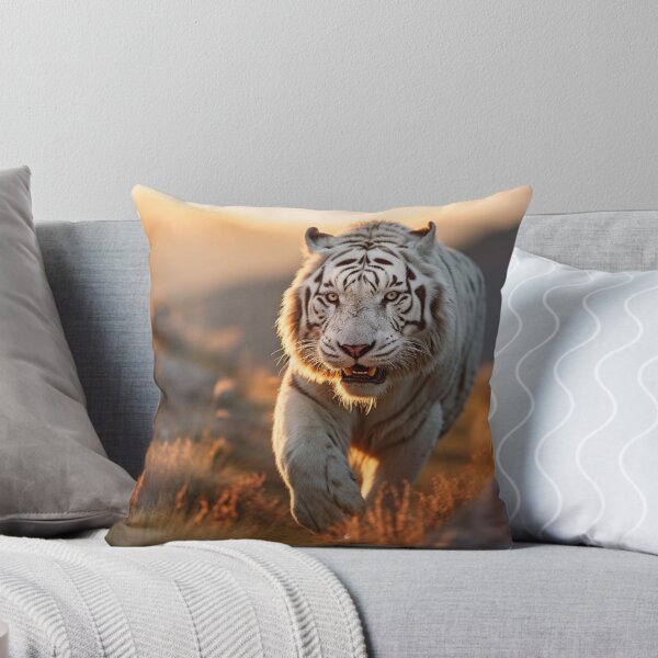 Aperçu de l'œuvre Tigre branco na montanha ao entardecer créée et vendue par Polistchuk.