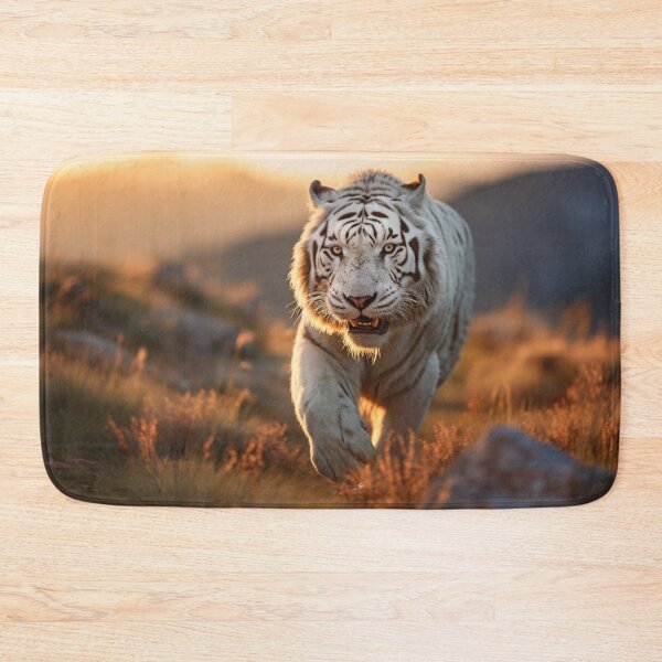 Item preview, Tigre branco na montanha ao entardecer designed and sold by Polistchuk.
