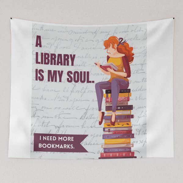 Item preview, A Library Is My Soul designed and sold by JRHarshman.