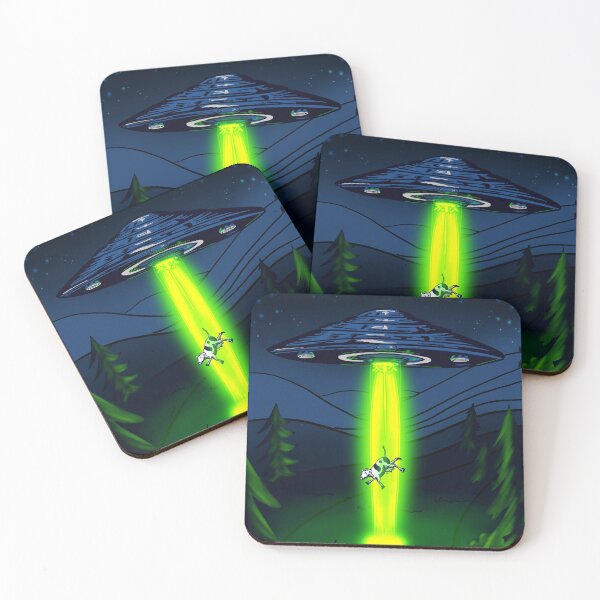 Item preview, Cow Abduction in Field designed and sold by johnjk3201.