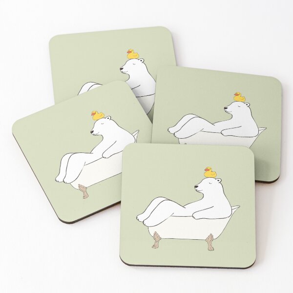 Item preview, Polar Bear In Bathtub designed and sold by bignosework.