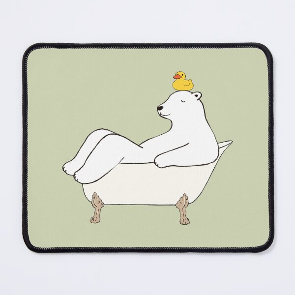 Item preview, Polar Bear In Bathtub designed and sold by bignosework.