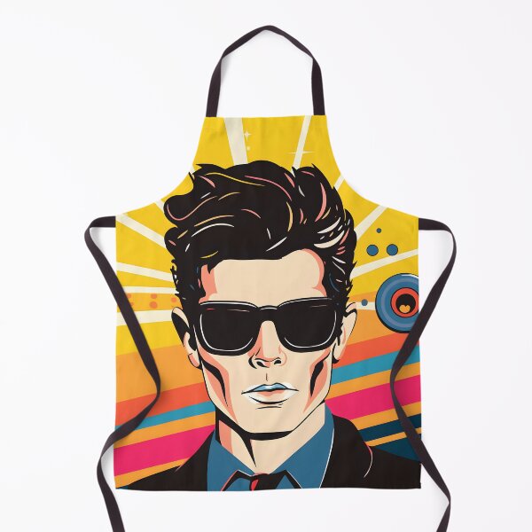 Item preview, Cool Vibes - Handsome Brunette Man in Pop Art Sunglasses designed and sold by UrsaStick.