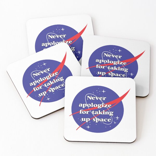 Item preview, Never Apologize For Taking Up Space NASA Inspired Affirmation Logo 1/2 designed and sold by armontheroad.