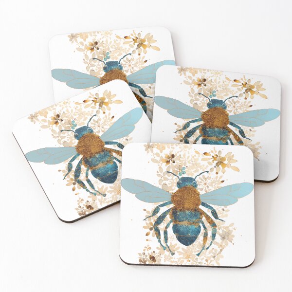 Item preview, Buzzing Geometry: Bee & Honeycomb Digital Illustration – Modern Nature-Inspired Artwork designed and sold by alxndraai.