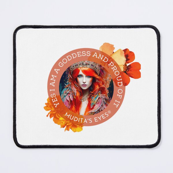 Item preview, Mystic "Yes I am goddess and proud of it" Colorful Goddess Divine Feminine Sticker designed and sold by MuditasEyes.