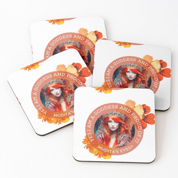 Item preview,   Mystic "Yes I am goddess and proud of it" Colorful Goddess Divine Feminine Sticker designed and sold by MuditasEyes.