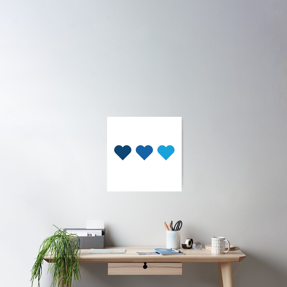 THE BLUE HEARTS ポスター 3枚セット 3 blue hearts, Three blue