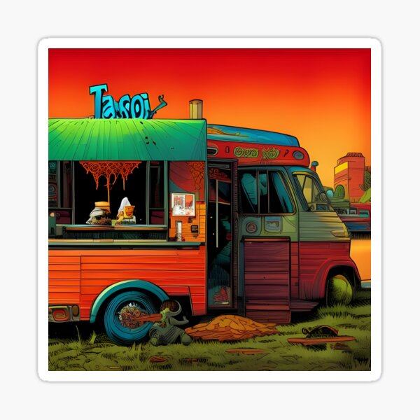 Item preview, Zombie taco truck designed and sold by UninteligentArt.