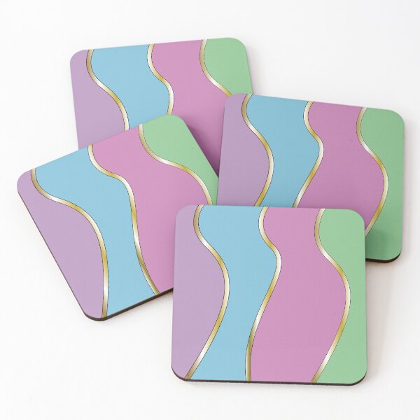 Item preview, Gold Pastel Curves Abstract designed and sold by Printable-Cutie.