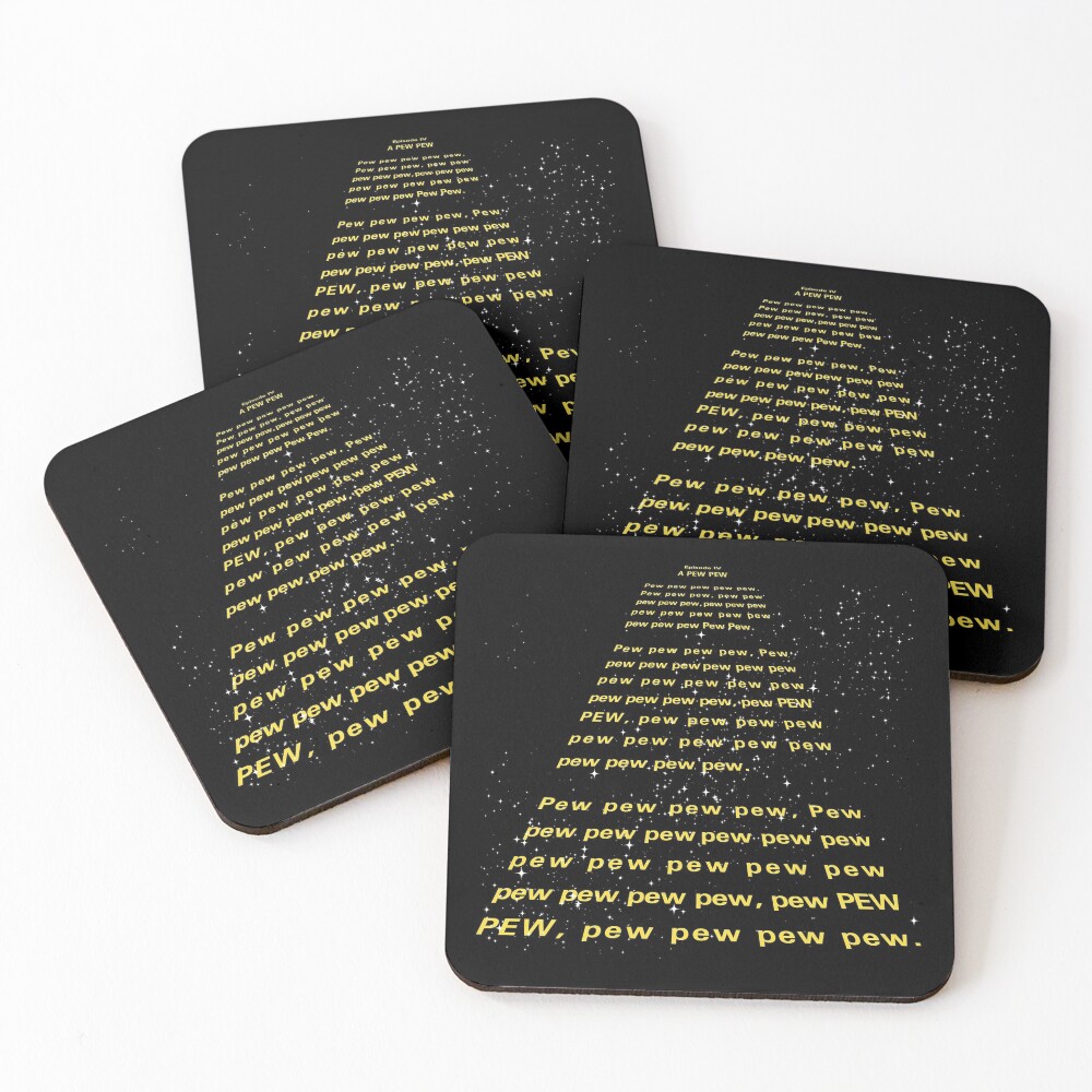 PEW PEW PEW Coasters (Set of 4)