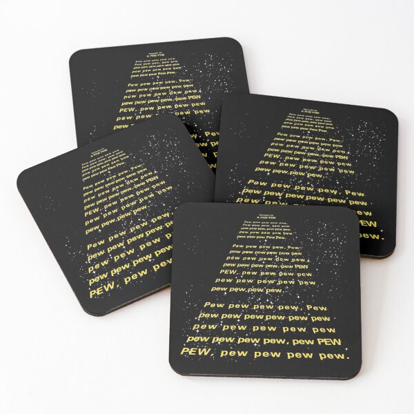PEW PEW PEW Coasters (Set of 4)