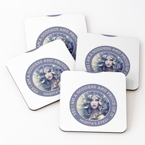 Item preview,  Mystic "Yes I am goddess and proud of it" Classic Goddess Divine Feminine Sticker designed and sold by MuditasEyes.